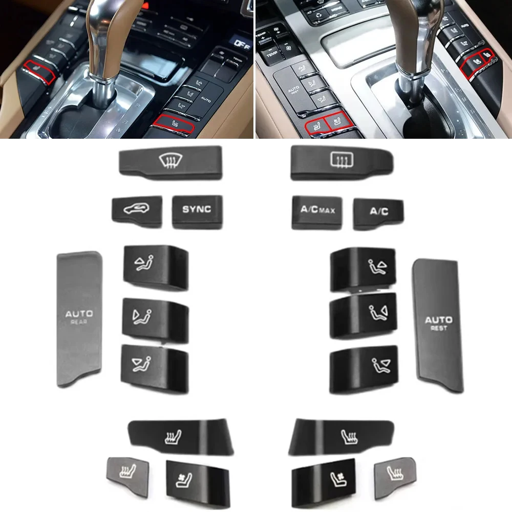 

Interior Center Console Switch Air Vent Temperature Regulating AC Button Trim For Porsche Cayenne 92A Panamera 970 Macan 95B