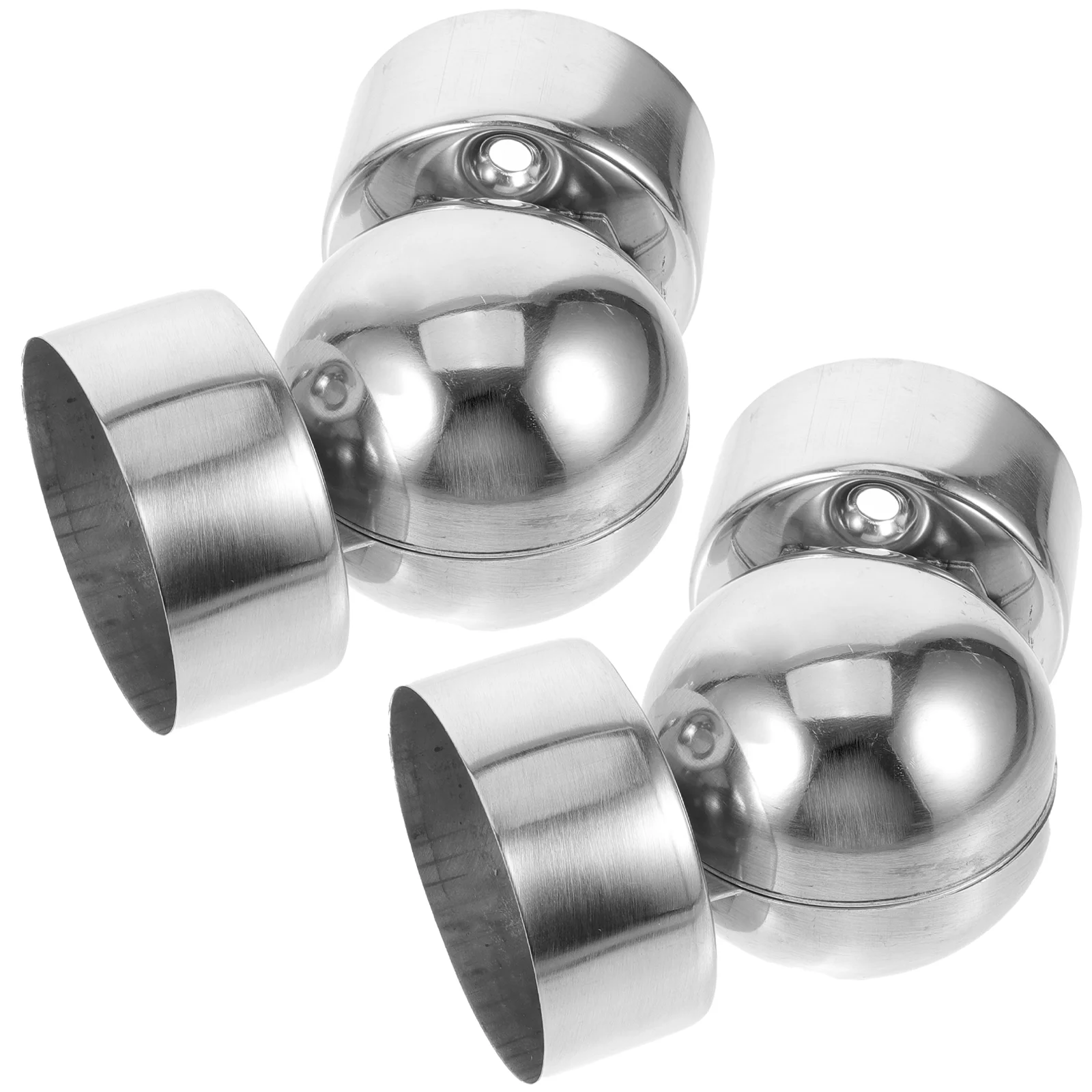 

2pcs Handrail Extension Fitting Adjustable Stainless Steel Round Handrail Connector