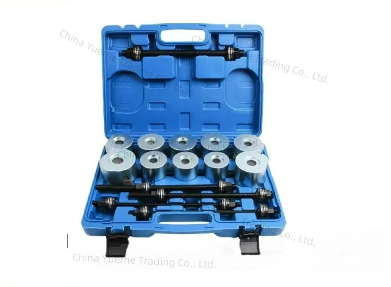 

27-компонентный инструмент для разборки железной втулки, инструмент для разборки втулки вала, обслуживание шасси 45 # Углеродистая сталь