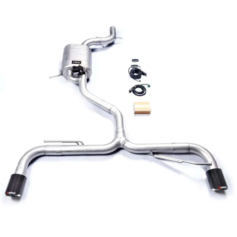 [Custom product] For 09-16 Volkswagen SCIROCCO R 2.0T Catback 304 stainless steel high performance adjustable exhaust muffler