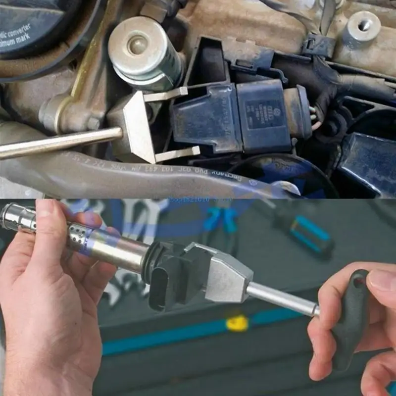 T3LF T10094A ملف الإشعال مجتذب إزالة قابس الشرارة مجتذب الحجم الصغير سهل التشغيل ملحقات السيارة مصنوعة من المعدن والمطاط- #5