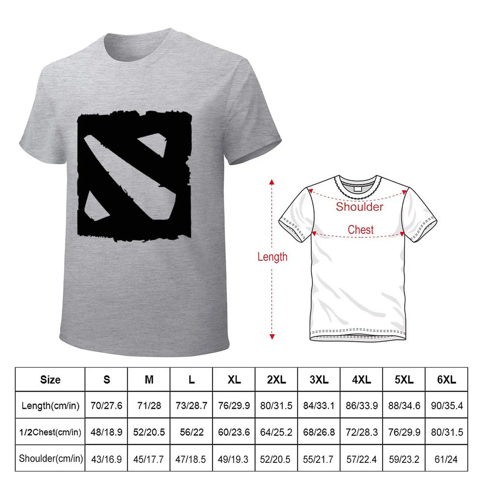 Dota 2 in Black| Perfect Gift T-shirt anime clothes new edition black t-shirts for men