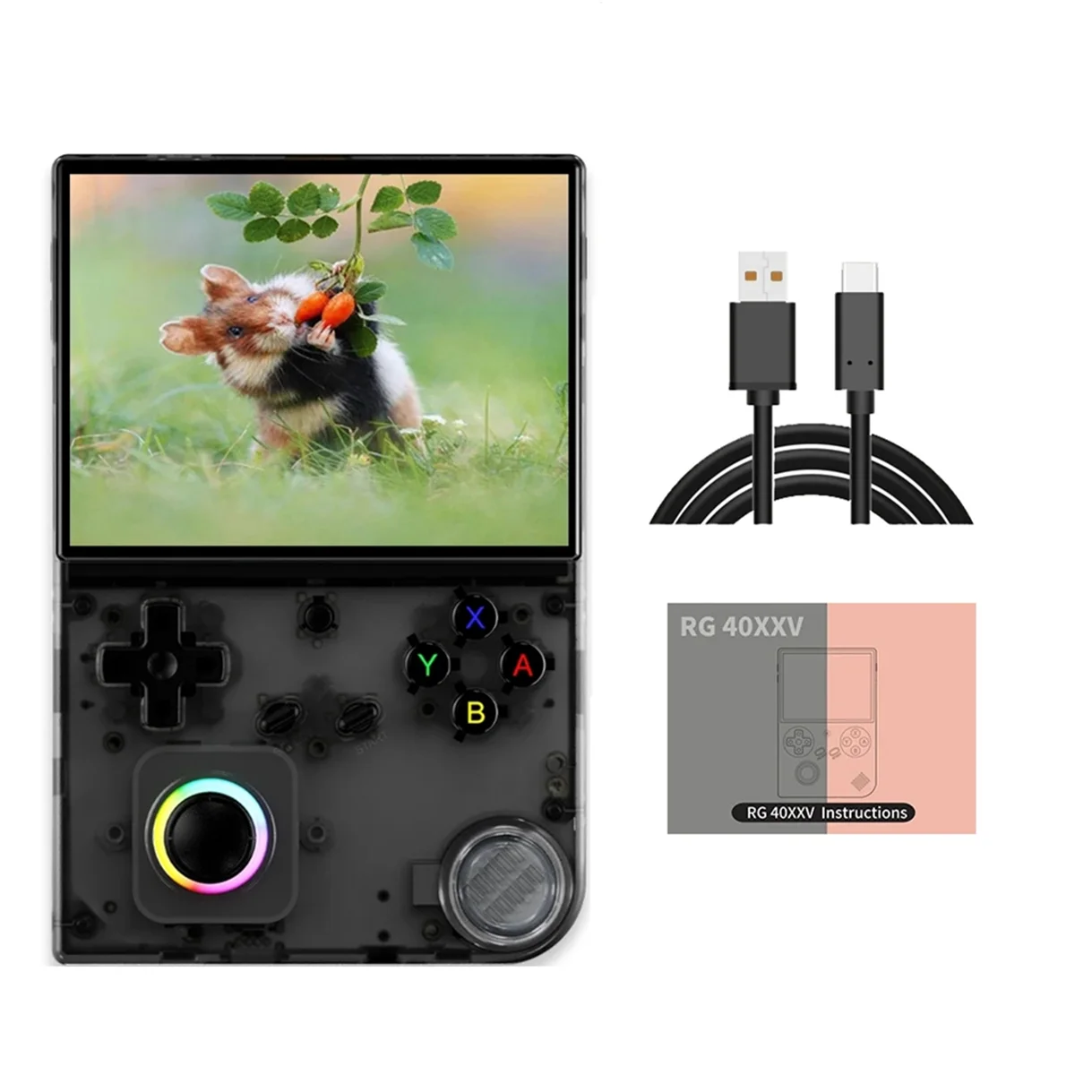 Hot! RG40XXV Retro Handheld Game Console 256G 11000+ Games 64 Bit Linux 4.0inch IPS Screen WIFI RGB Joystick A