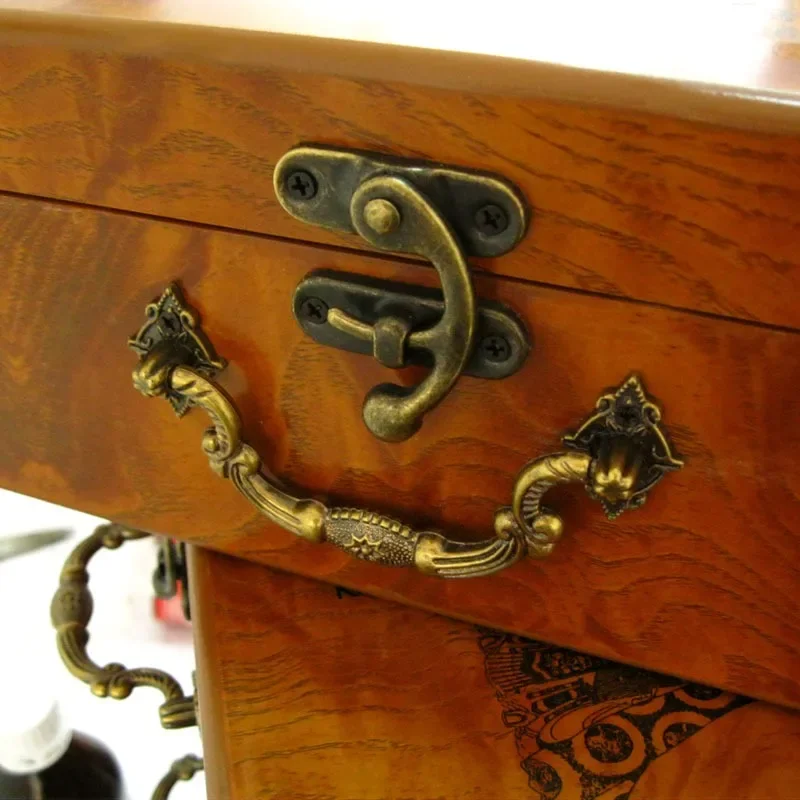 A025 Antique Metal Buckle Hook, Bag Hardware Lock Clasp for Luggage Box Packaging