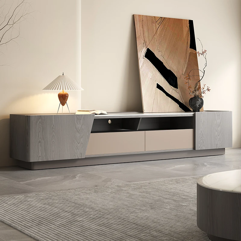 

Storage Nordic TV Cabinet Designer Organizer Living Room Light Luxury Tv Table Modern Simple Dollhouse Muebles Home Furniture