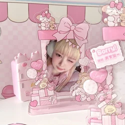 Cartoon Acrylic Photocard Frame Display Holder Cute Photo Poster Stand Ins Sweet Desktop Decoration