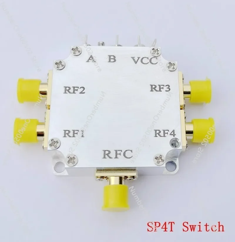 SP4T All Quad RF Electronic Switches 1M-3GHz Broadband Wide Height Isolation Low Insertion Loss