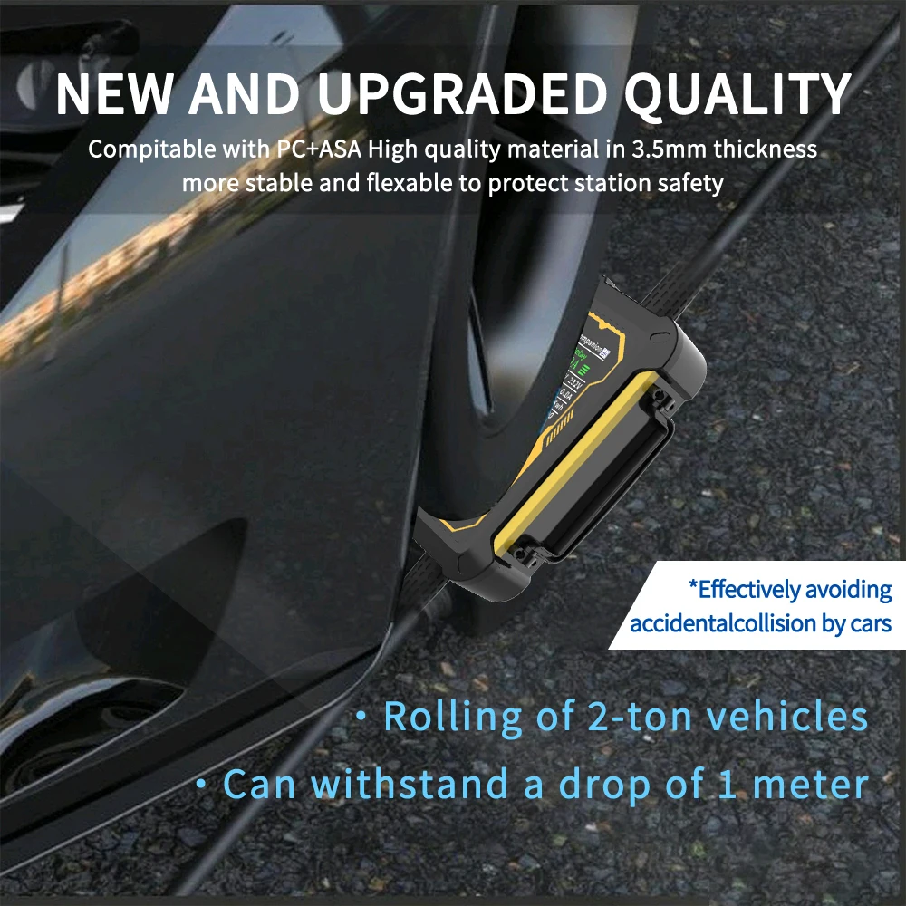 Unirise Type2 EV شاحن سيارة محمول 7KW 32A Wallbox الولايات المتحدة التوصيل Type1/GBT EVSE شحن سريع كابل 5 متر مع ضبط التيار/الوقت