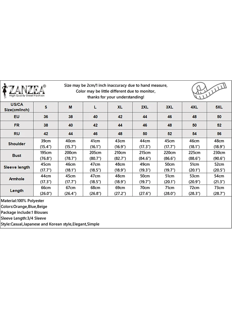 Zanzea เสื้อเบลาส์แขน3/4คอกลมลำลองสำหรับผู้หญิง, เสื้อเบลาส์2024ฤดูร้อนสีพื้นไม่สม่ำเสมอแฟชั่นหรูหราเสื้อคลุมวันหยุดเสื้อเบลาส์หลวม