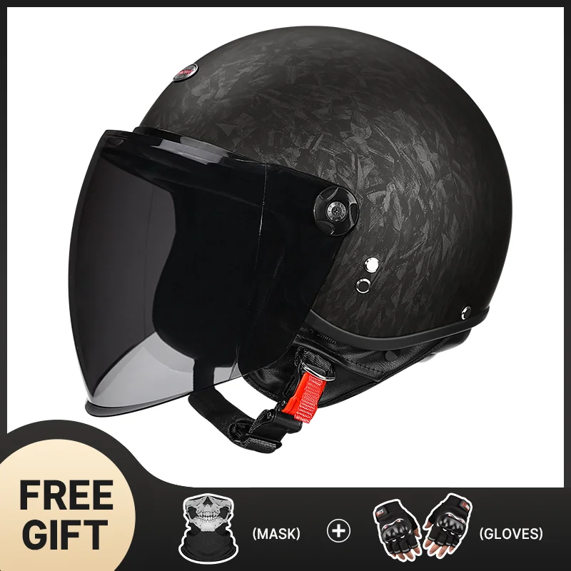 

Погодный адаптивный мотоциклетный шлем с открытым лицом 3/4 и универсальной защитой от ветрового дождя, подходит для езды в холодном состоянии