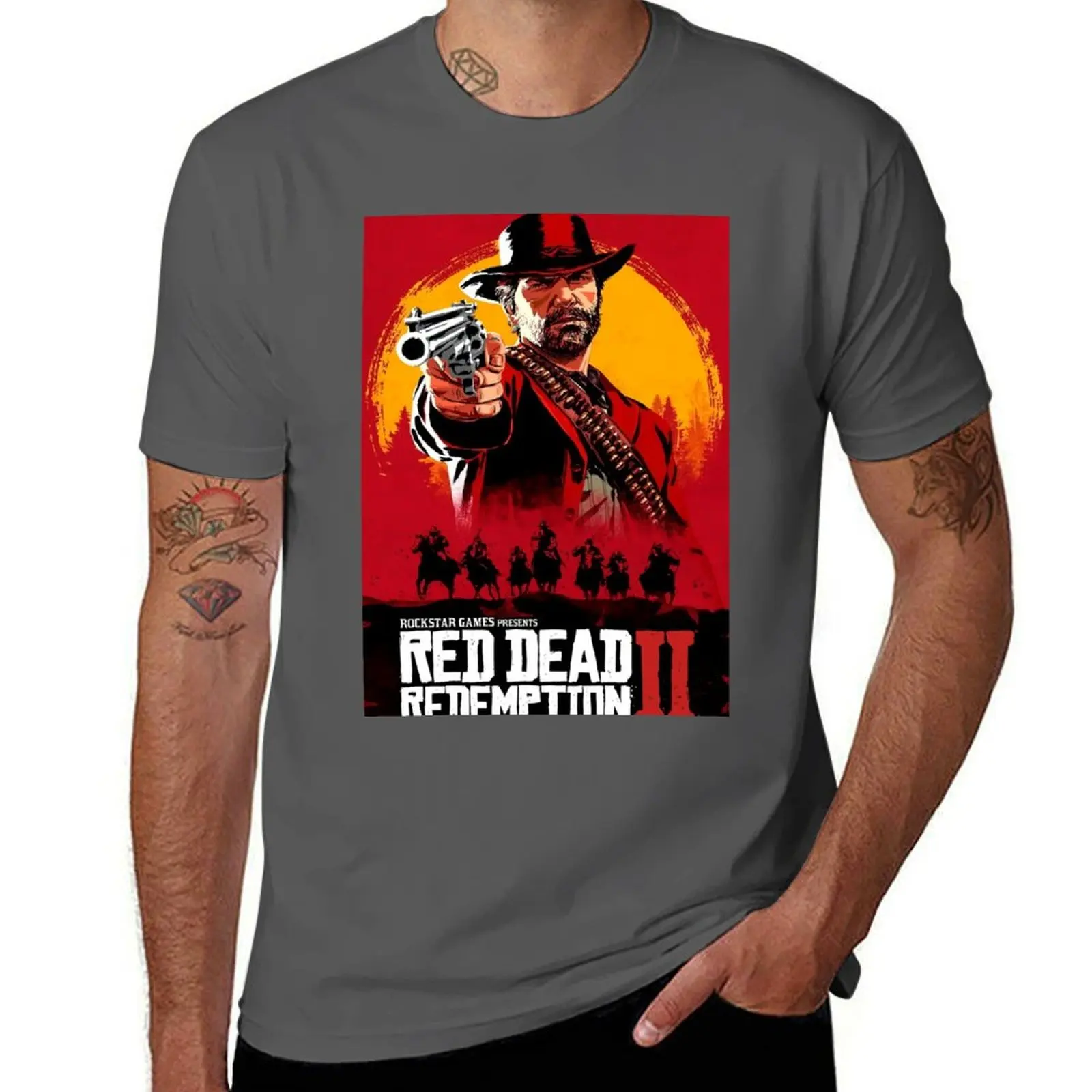 

amazing art works of rdr 1 and 2 online best game T-Shirt cotton t shirt man man t shirts high quality luxury brand T-Shirt