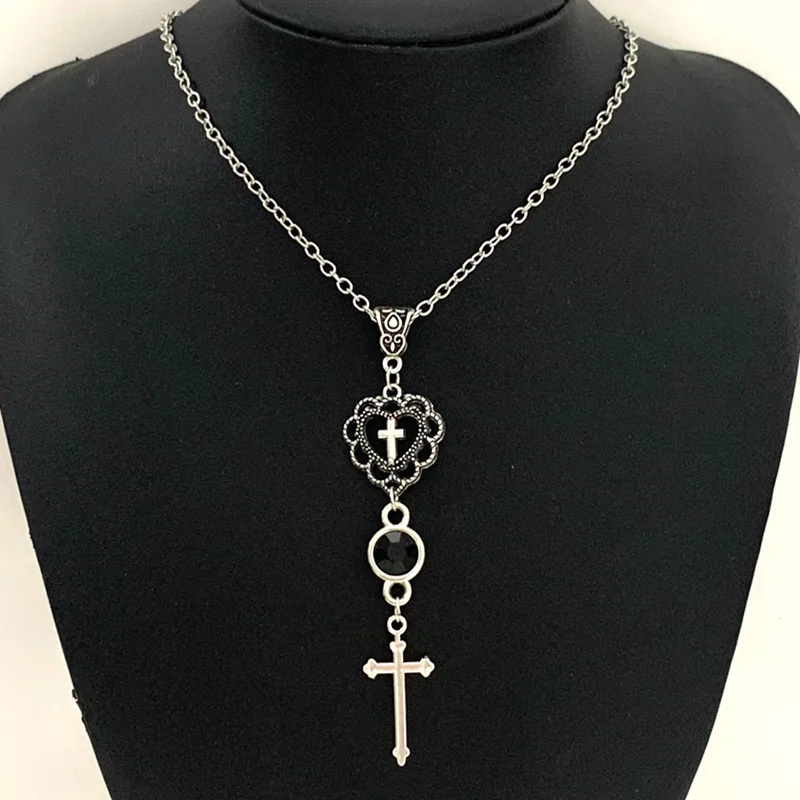 Новое-ожерелье-с-крестом-кулон-оникс-черный-камень-сердце-крест-готика-готические-ожерелья-для-женщин-готические-украшения
