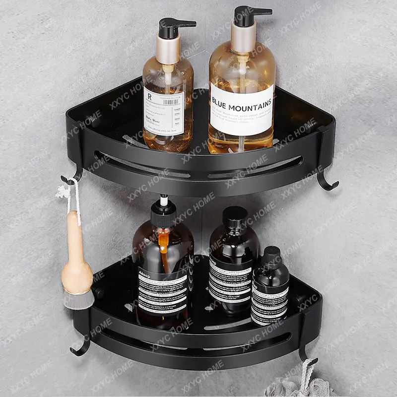 Organizers Thickened No-drill Wall Mount Shower Storage Rack Corner Shelves Shampoo Holder Bathroom Accessories