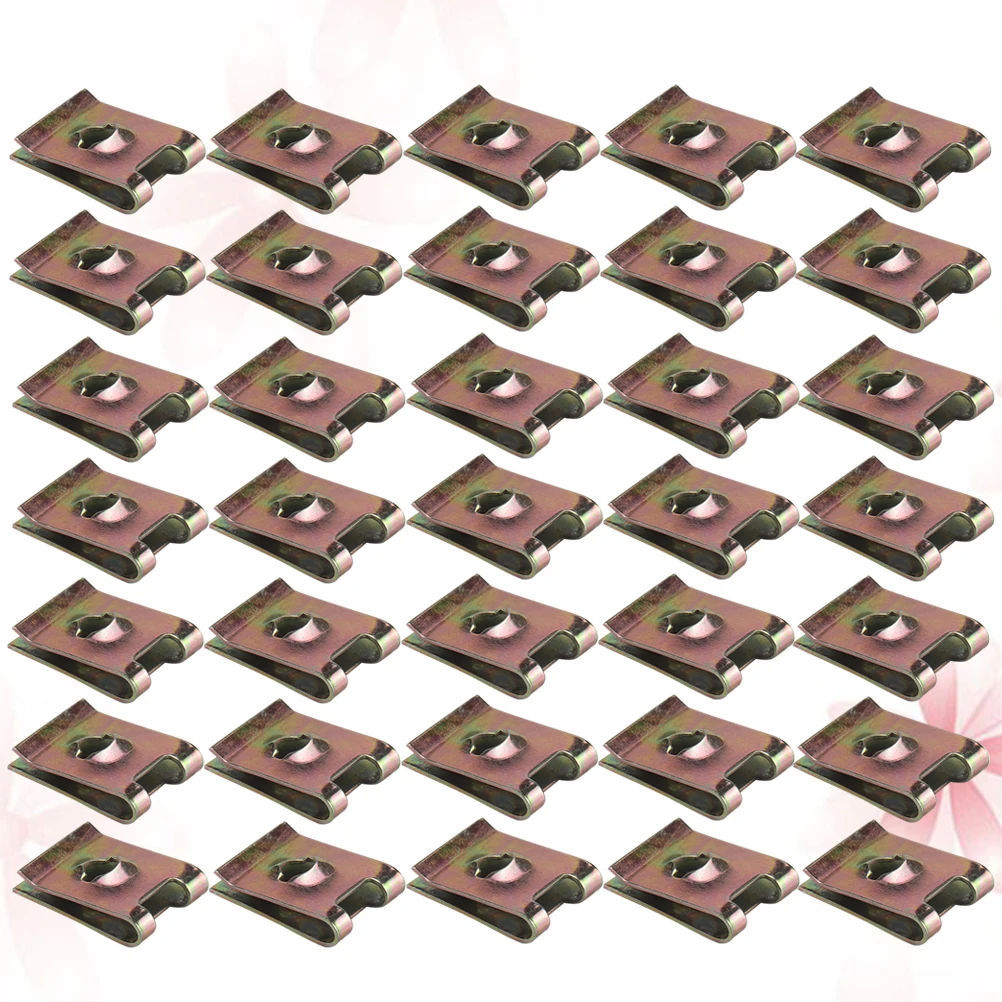 

50pcs Fasteners Manganese Steel Spire U Manganese Steel U Nut Clip For Panel Bumper Fixing Motorcycle Engine Parts