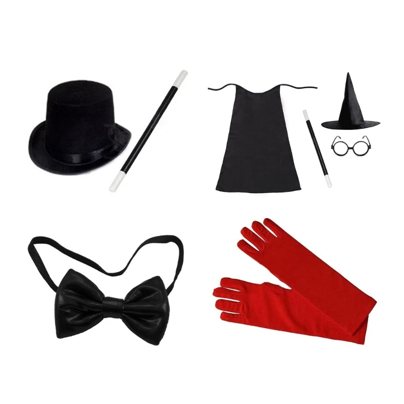 

Kids Adults Magician Wizard Role-playing Game Costume Halloween Cosplay Outfit