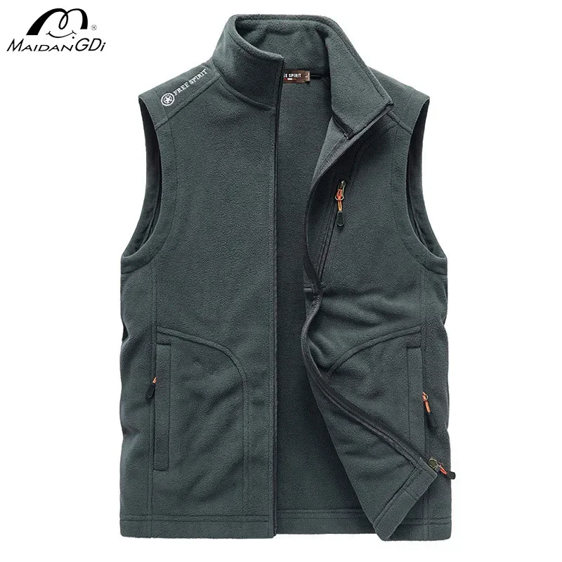 

MaiDangDi Men's Nylon Vest Fashion Casual Sleeveless Jacket Everyday Versatile Sleeveless Men Clothing Oversized Male Top 5XL