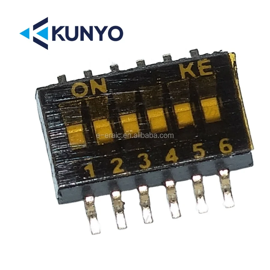 6 position rotary dip switch DSHP06TSGER 6 bit SMD 1.27mm pitch