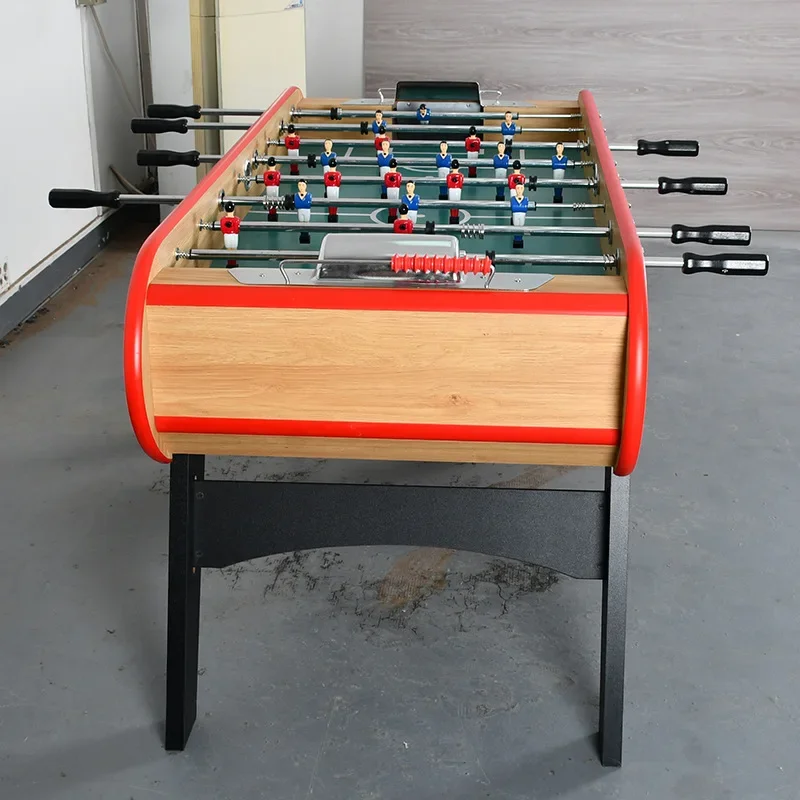 

Factory Sale Foosball Soccer Table Professional 5ft Size Commercial Wood Material And Metal Structure