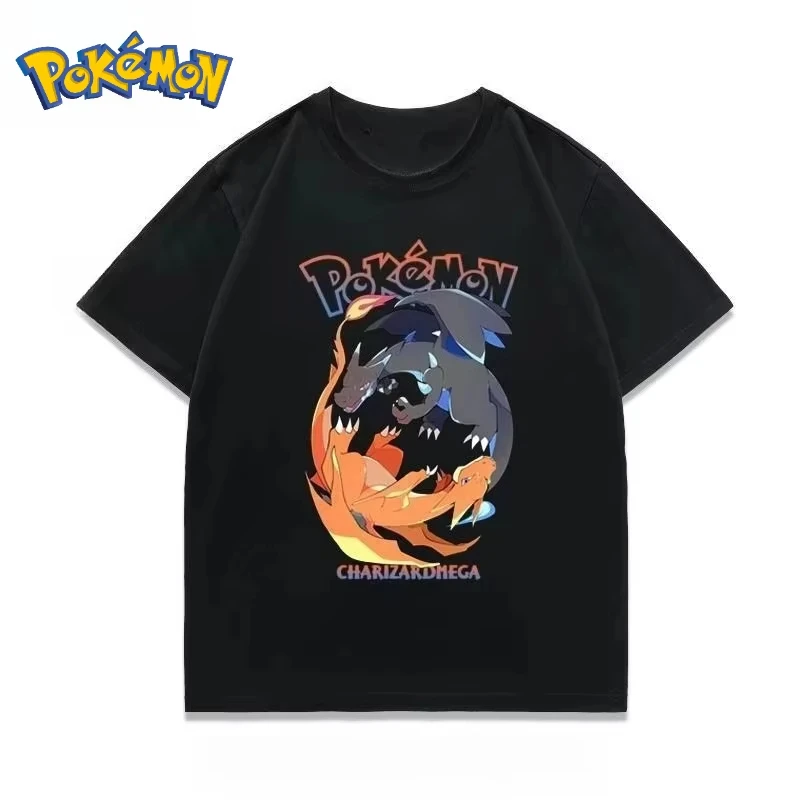 

Футболка Pokémon Handheld Game Charizard X/yT, новая летняя мужская и женская футболка Y2K, свободный и модный повседневный топ с короткими рукавами