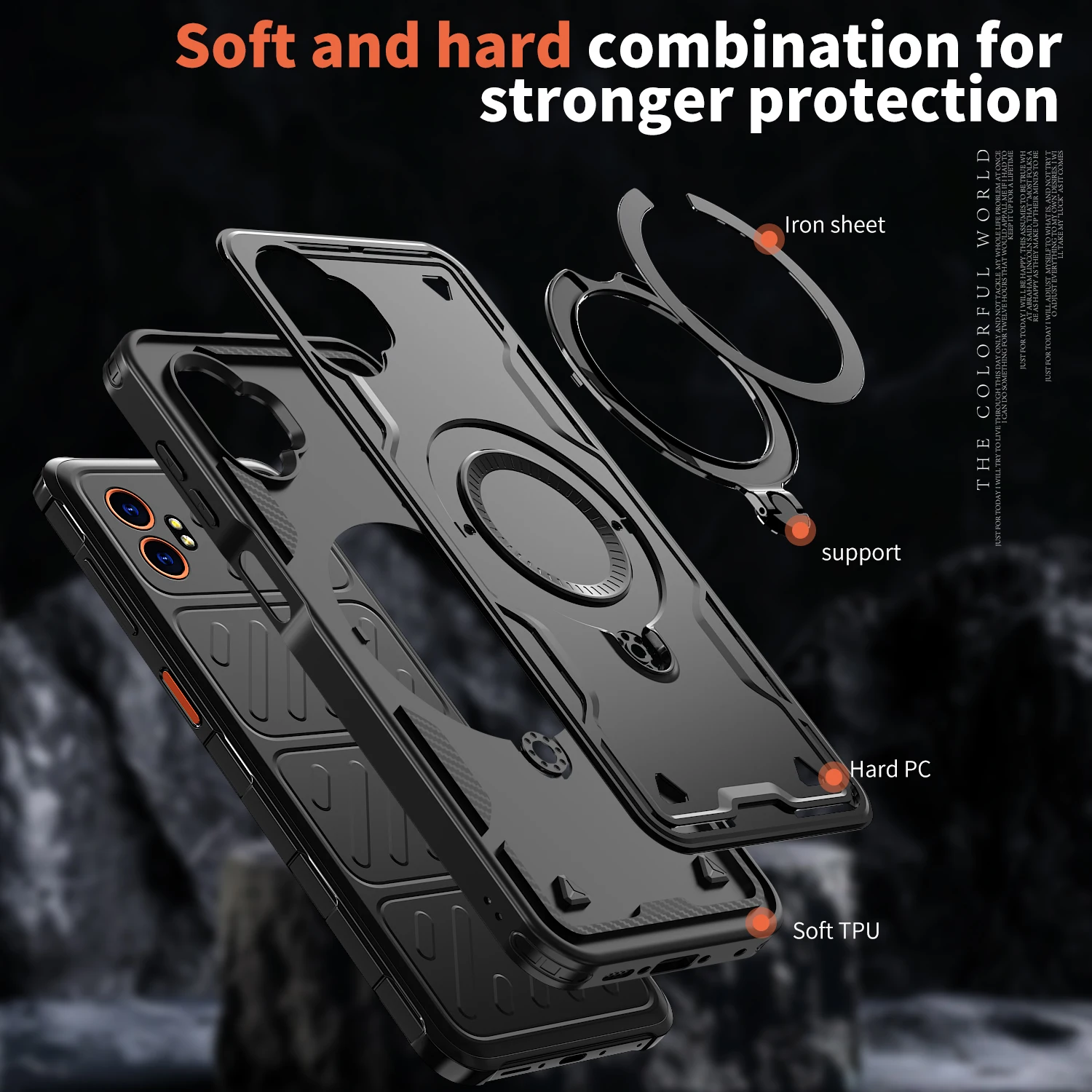 حافظة حماية ثقيلة غير قابلة للانزلاق لهاتف سامسونج جالاكسي Xcover 7 Pro S25 FE A17 5G S24 S23 Ultra S22 Plus A56 A55 A35 A36 A15 A16