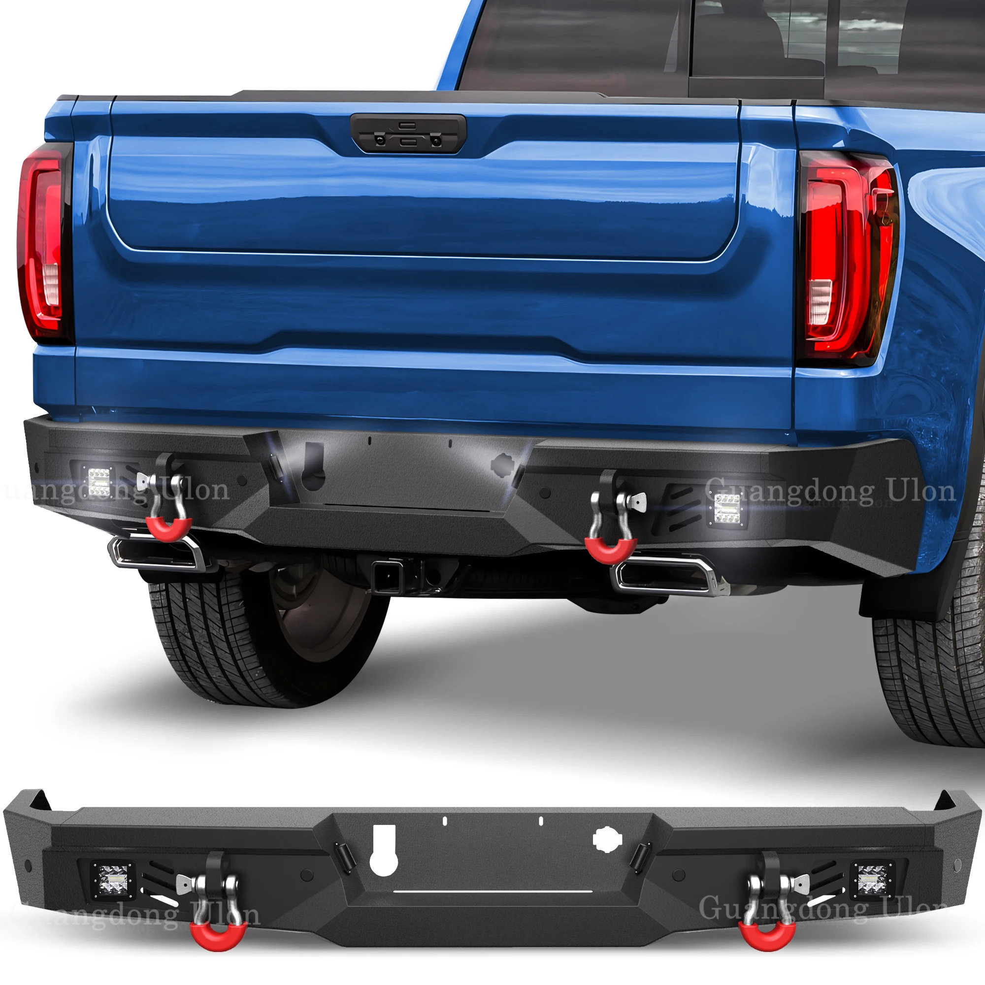 

Factory Price Full Width Front Winch Bumper & Rear Step Bumper For 2019-2024 Chevy Silverado 1500, GMC Sierra 1500 Pickup Truck