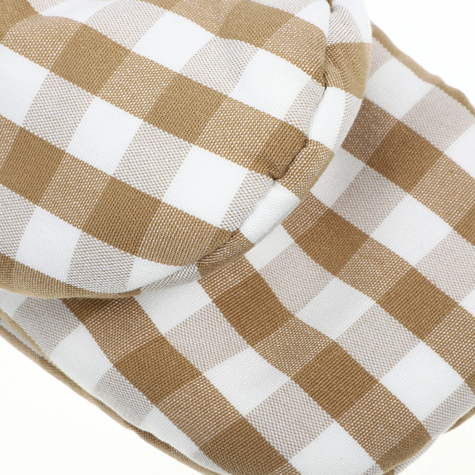 

Heat Resistant Oven Mitts Cotton Plaid Pattern Safety Gloves for Microwave Oven Baking Kitchen Use Heat Resistant Mitten