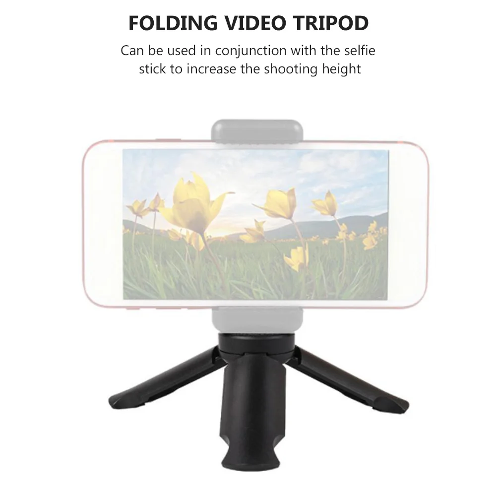 

4Pcs Folding Phone Tripod Professional Foldable Tabletop Broadcast Tripod Camera Support for Mobile Video Shooting
