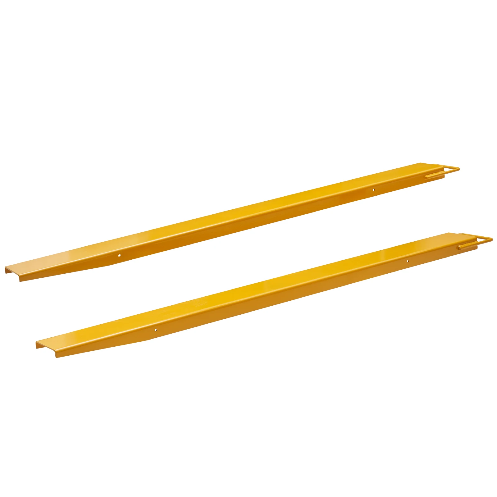 

VEVOR Pallet Fork Extensions Heavy Duty Carbon Steel Fork Extensions 1 Pair Fork Attachments for Forklift Truck Yellow 4000 lbs