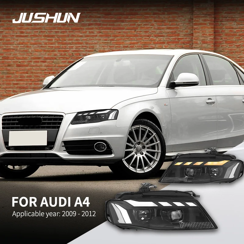 

Head Lamp For 2009-2012 Audi A4 B8 LED Headlight Assembly Upgrade LED Projetor Headlamp Daytime Running Light Automobile parts