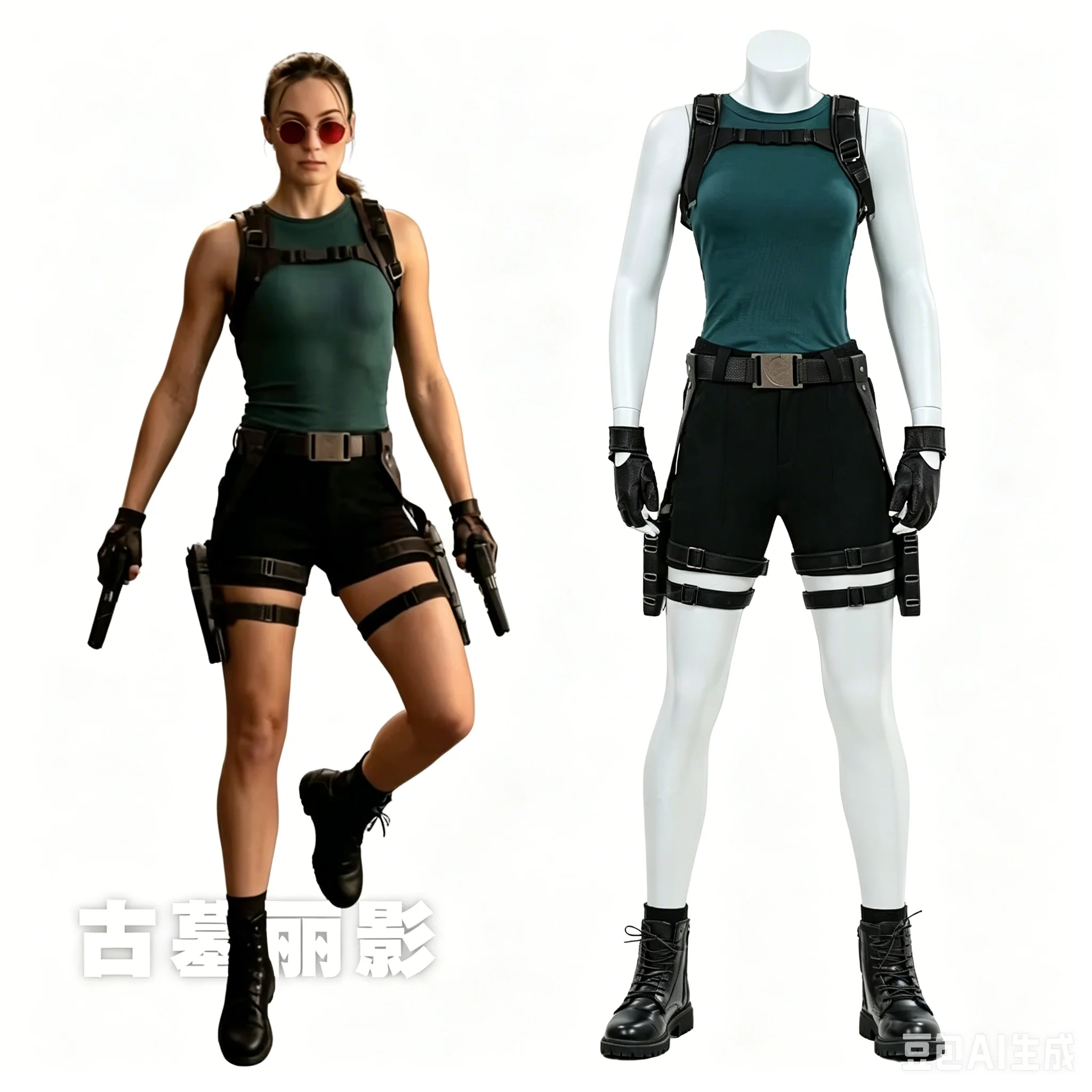 Tomb Raider Lara Croft Cosplay-Kostüm. Gleicher Spielfigurcharakter, komplettes Cosplay-Set für Frauen von NexoCosplay