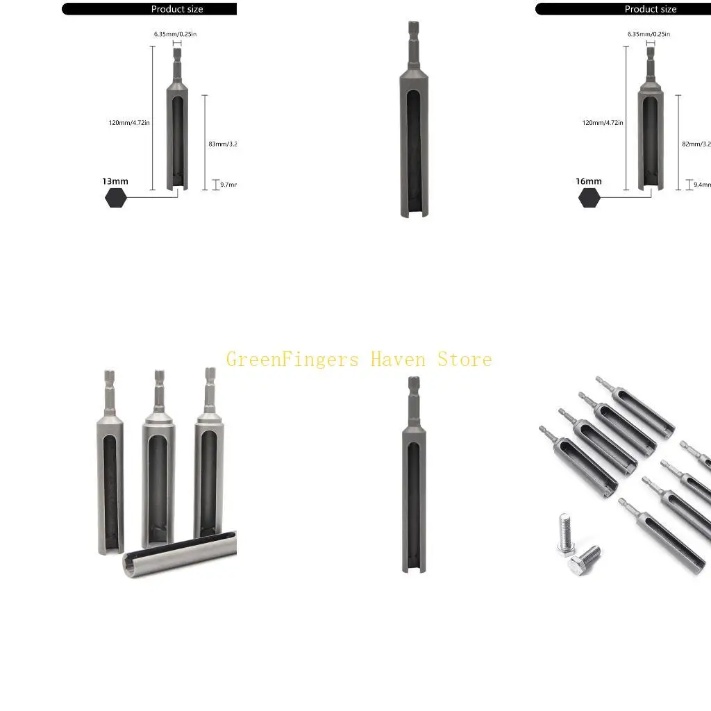

F68D Open Nut Driver Socket Slotted Impact Electric Shank Slotted Drill Bit