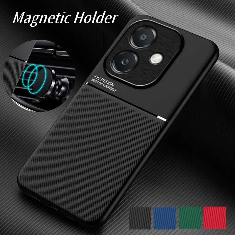 tui antidrapant robuste pour OPPO A40 4G A40M A60 5G, housse de protection avec support d'aspiration magntique pour voiture, Coque Fundas Capa
