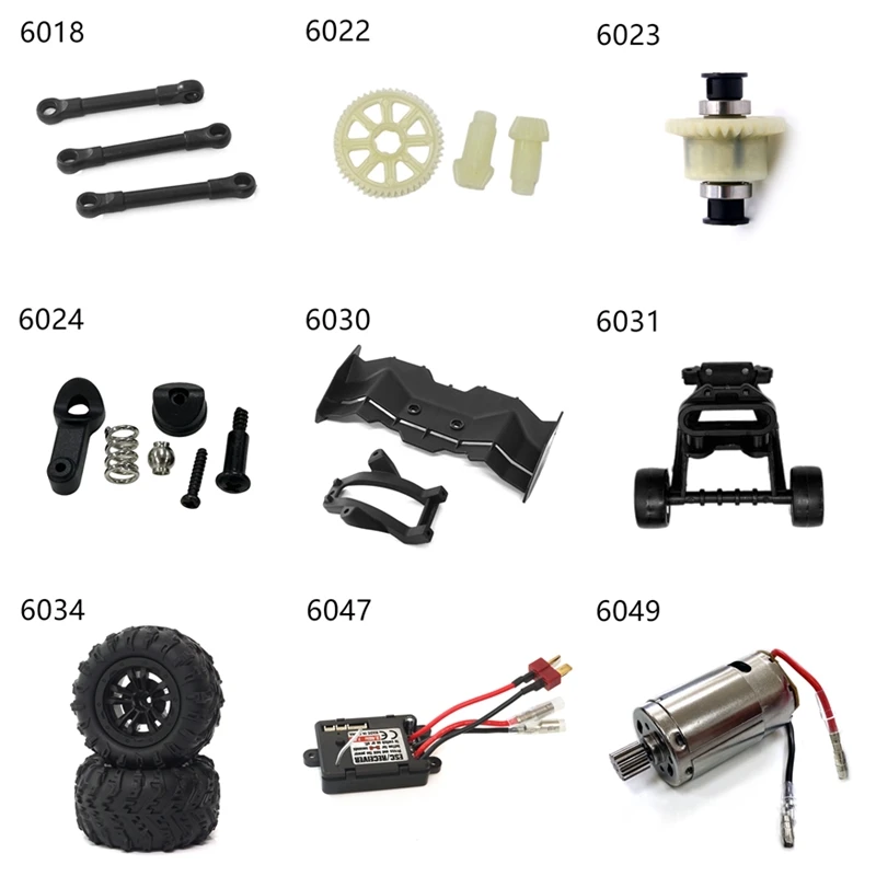 Pièces de mise à niveau de voiture jouet à grande vitesse RC, accessoires de voiture RC, SCY 6028, 6029, 6030, 6031, 16101, 16102, 16103  26