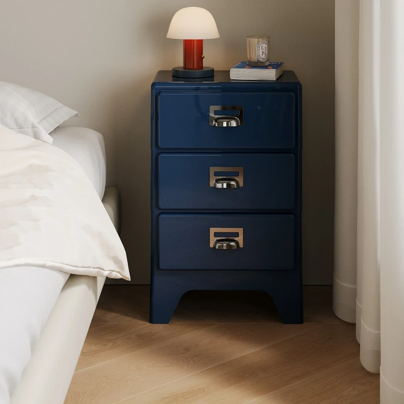 

Pre-used bedside table bedroom drawer storage sofa creative chest of drawers shelf small