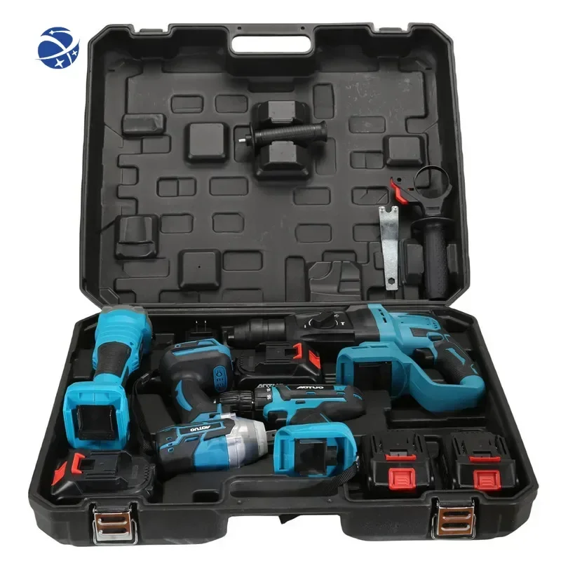 Original brand new！21v The Best Lithium Battery Cordless Electric Drill Power Drilling Machines Brushless Drill Tools Combo Set