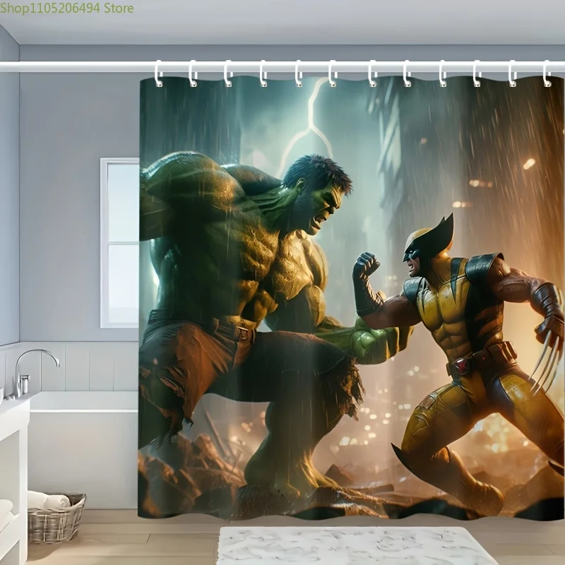 

Bathroom[][Authorized]1pc Marvel The Hulk Bathroom Blocking Shower Curtain Decoration, Great Housewarming Gift, Modern Home De