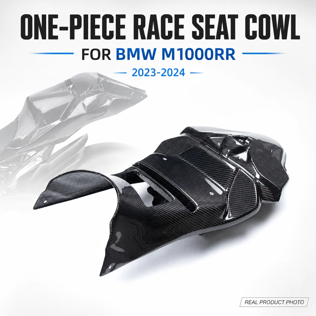 Motorcycle Accessories Race Seat Unit Racing Ailerons Fairing Real Carbon Fiber Modified Part For BMW M1000RR 2023 2024 Supplies
