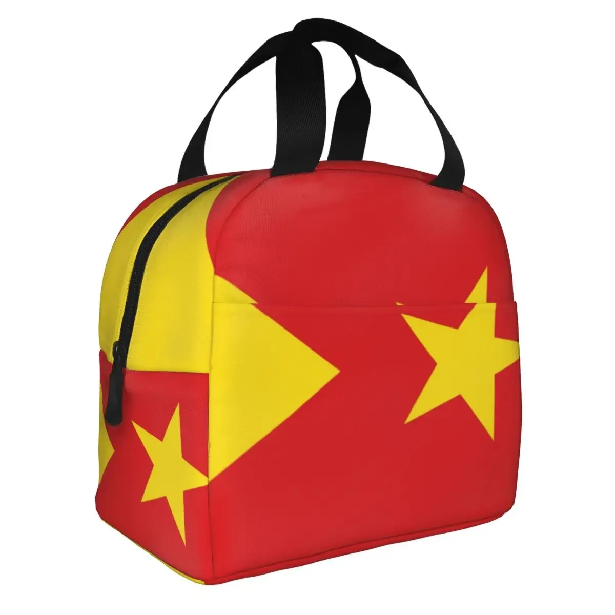 Custom Flag Of The Tigray Region Insulated Lunch Tote Bag for Women Ethiopia Resuable Thermal Cooler Bento Box School