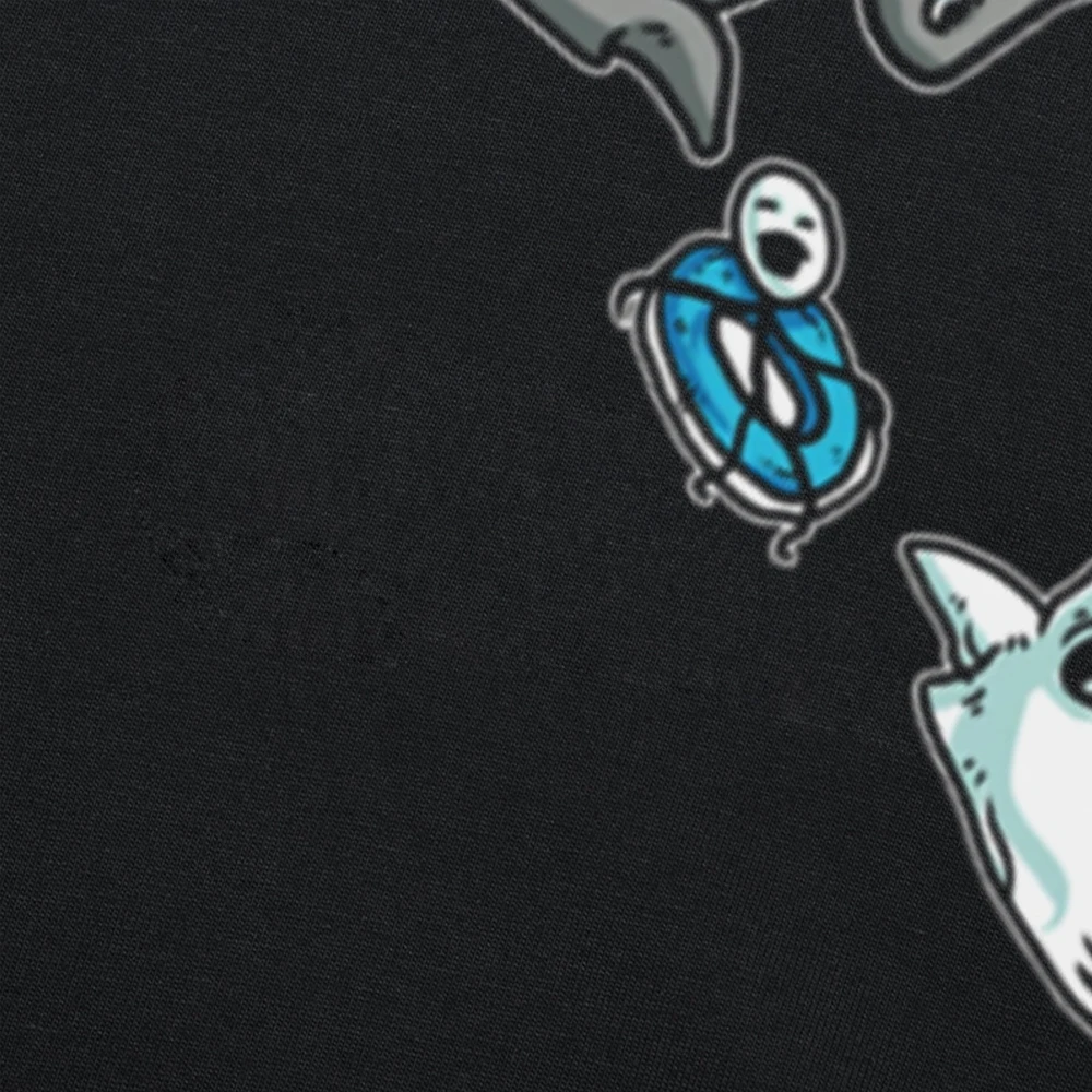 هل هذا خالية من الغلوتين مضحك القرش وجبة خفيفة عالم الأحياء البحرية تي شيرت الرجال الفكاهة الشارع الشهير تي شيرت قصير الأكمام للجنسين ملابس فضفاضة #2