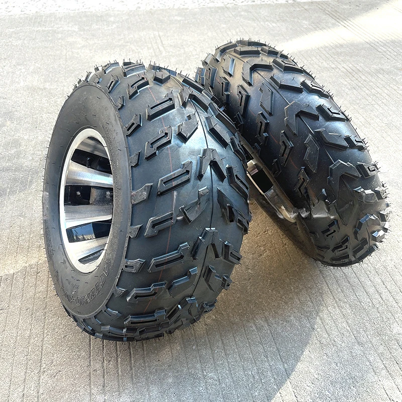 

Modified four-wheel kart accessories, ATV 23 * 7-10 inch 22 * 10-10 aluminum wheels 10 inch off-road tires