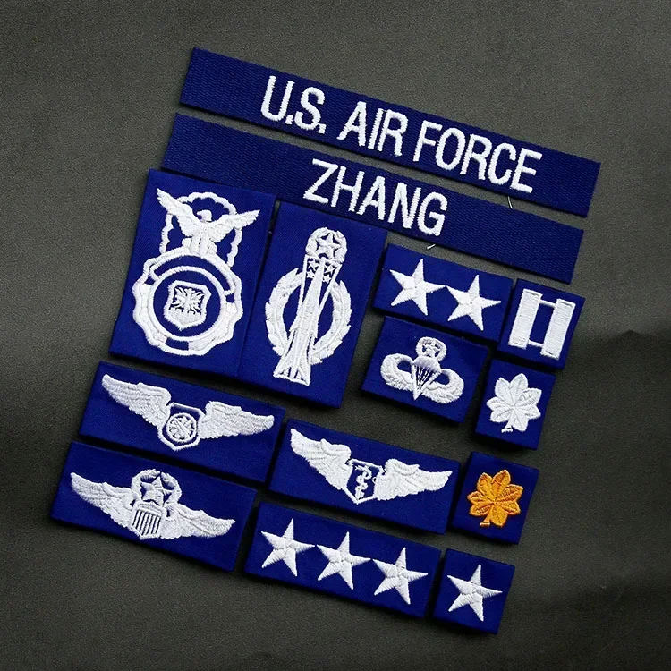 Chaqueta M65 de la Fuerza Aérea de los Estados Unidos, camisa con insignia de rango, parche bordado, CAPT, CDR LT