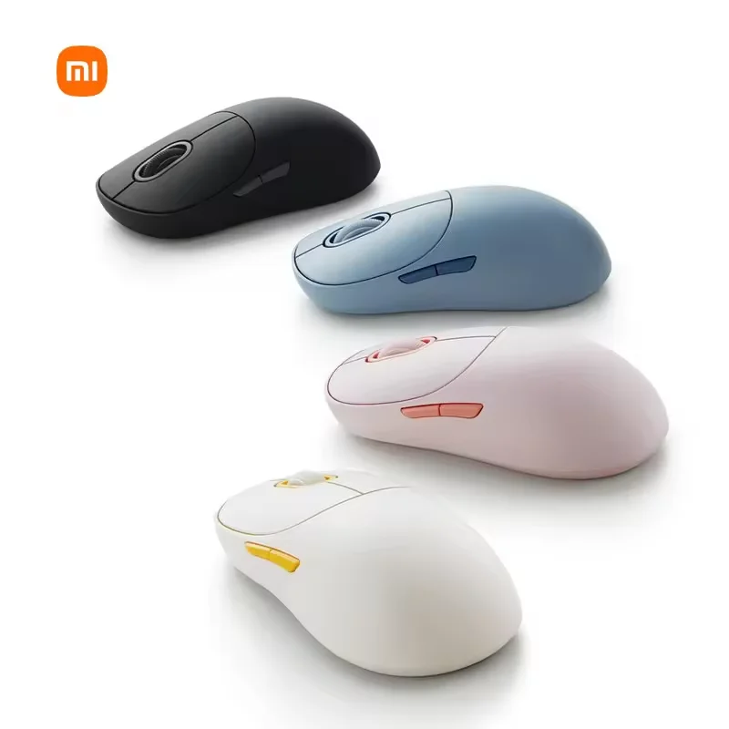 

Wireless Mouse 3 Color Edition XMWXSBO3YM 2.4GHz+Dual Mode Comfortable Grip Light Tone Button Pink