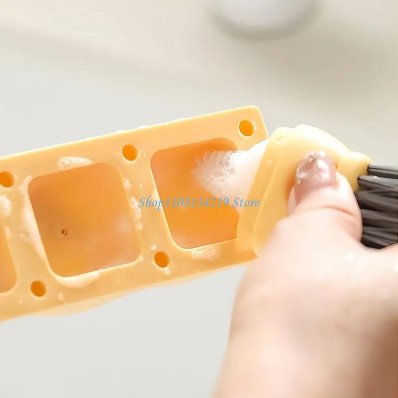N5KC Multiuse Cup Scrubber Brush With Reinforced Bristles And Hanging Hook For Kitchen Bathroom And Household Cleaning Task
