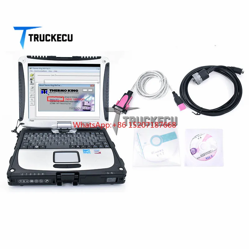 Thoughbook CF19 laptop+Wintrac for Thermo King auto truck forklift diagnostic tool Wintrac Thermo-King Forklift diagnostic tool