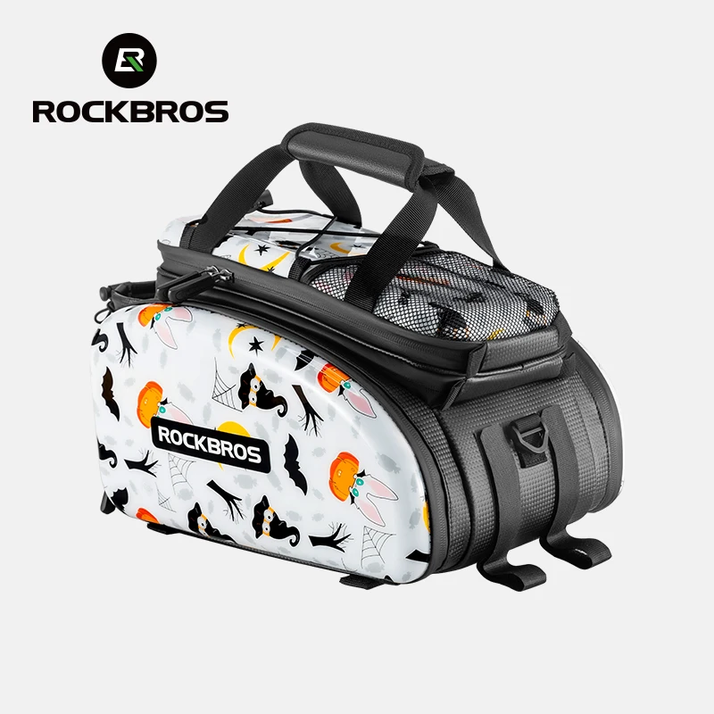 ROCKBROS 3 In 1 Bicycle Trunk Bag 17L Large Capacity Multifunctional Bicycle Pannier Bag Waterproof Bike Rack Trunk Cargo Bag