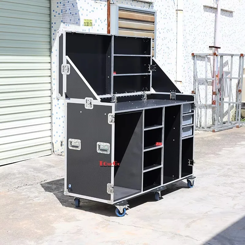 

Индивидуальный мобильный холодильник для максимальной гостеприимства, алюминиевый кейс для инструментов, кухонный холодильник с раковиной и вешами