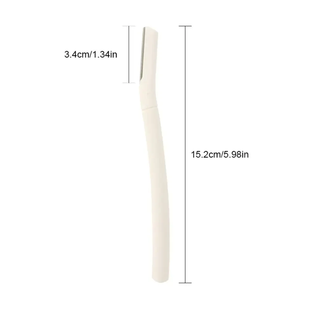 3/6/9PCS 밀짚 Dermaplaning 블레이드 스테인레스 스틸 친환경 눈썹 셰이퍼 생분해성 얼굴 헤어 면도기 여성
