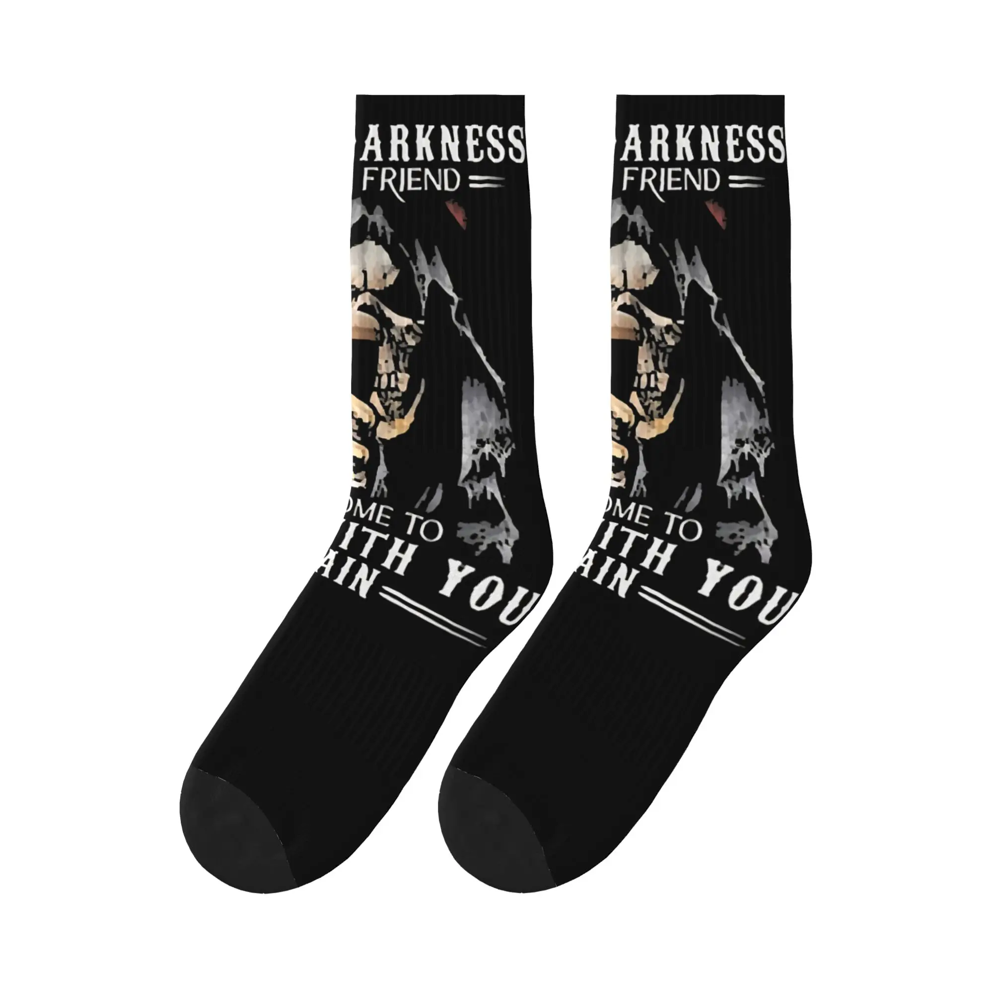 

Couple Socks Hello Darkness My Old Friend Stockings Anti-Slip Soft Breathable Socks Autumn Fashion Printed Cycling Socks