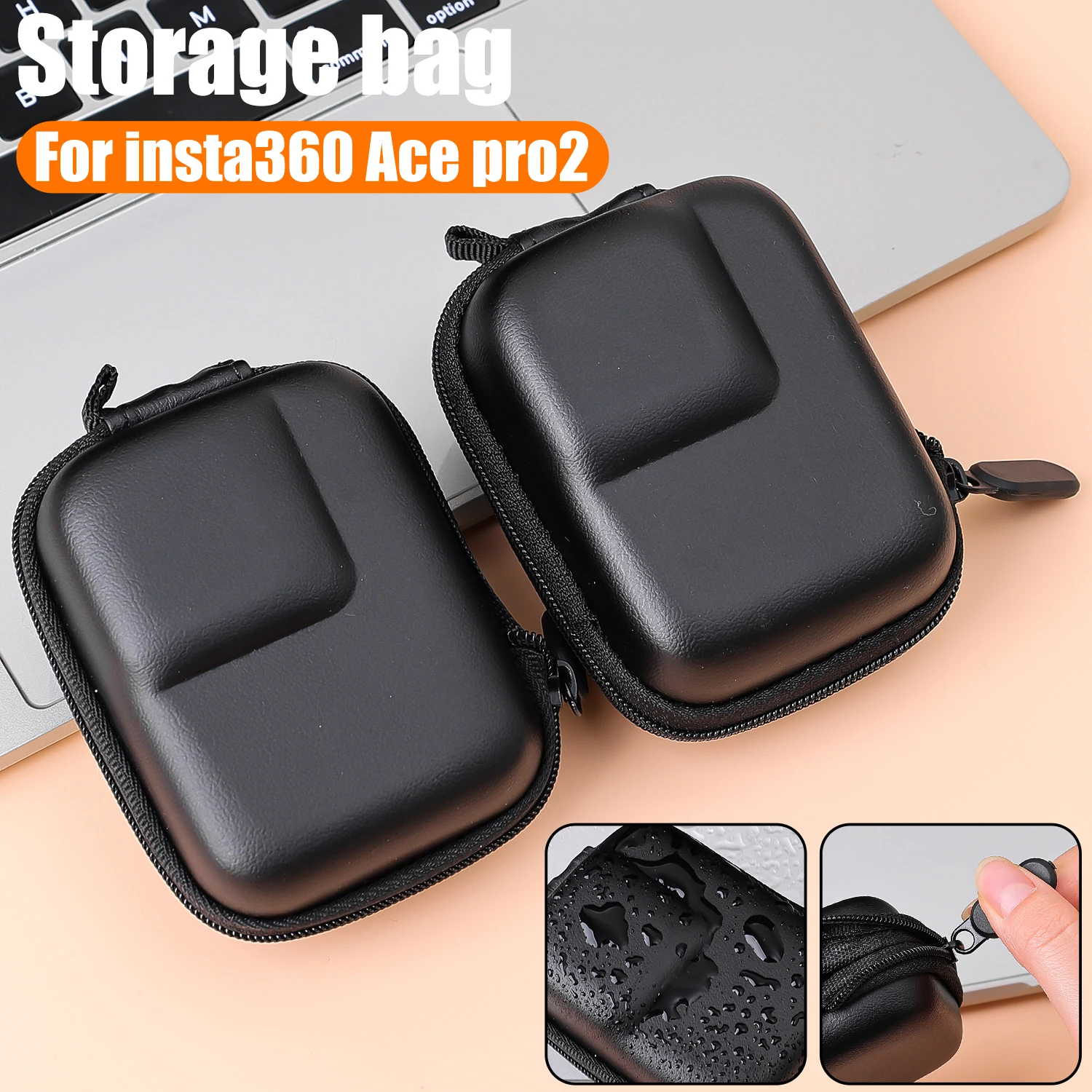 For Insta360 Ace Pro 2 Sport Camera Carrying Case Anti Scratch Protector Cover Mini Storage Bag Waterproof Anti-lost Hard Shell