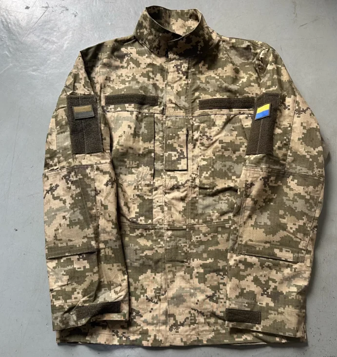 ウクライナ迷彩服男性用春服ジャケットとパンツ付き